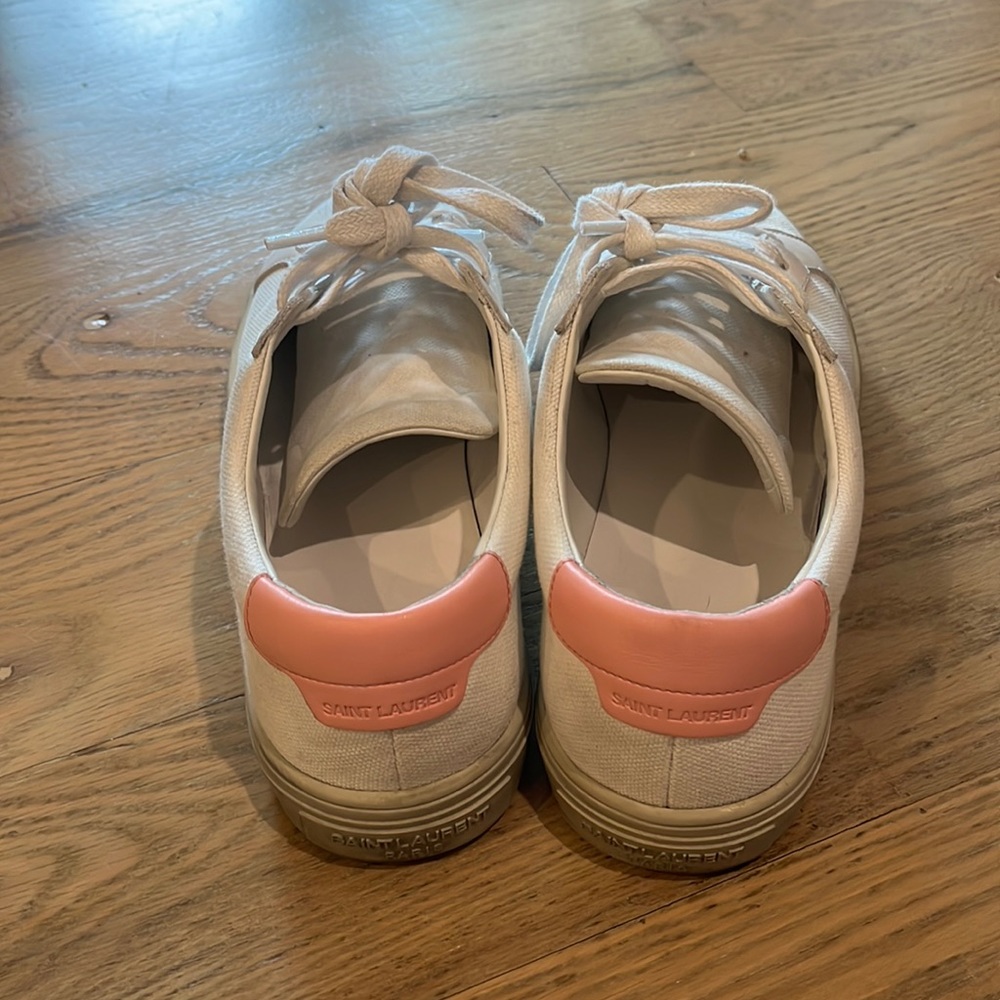 Saint Laurent Andy Sneakers Canvas Pink - Picture 4 of 7